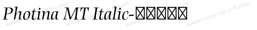 Photina MT Italic字体转换